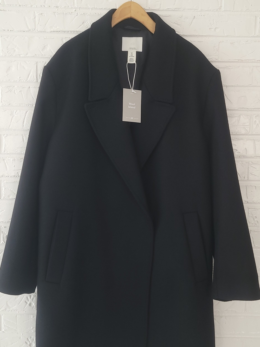 H&M PREMIUM EDITION Italian Fabric Wool Blend Women's Coat size L